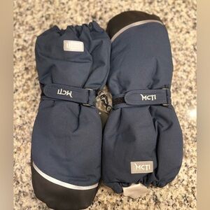 MCTI Teen Navy Ski Snow Winter Mittens Gloves size‎ S Unisex